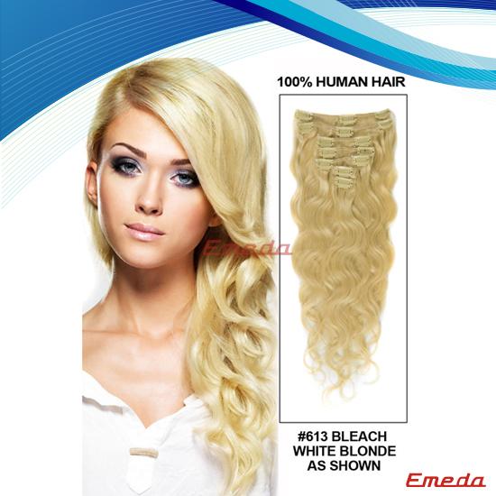 real hair extensions clip in